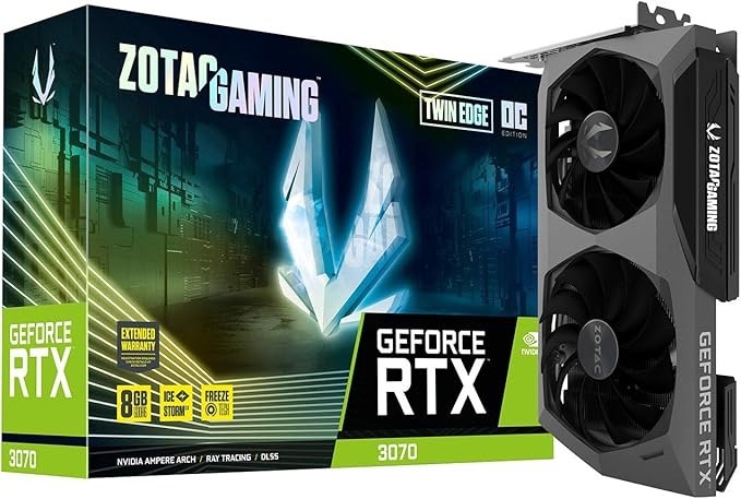 NEW ZOTAC GAMING GeForce RTX 3070 Twin Edge OC 8GB GDDR6 GPU Graphics Card