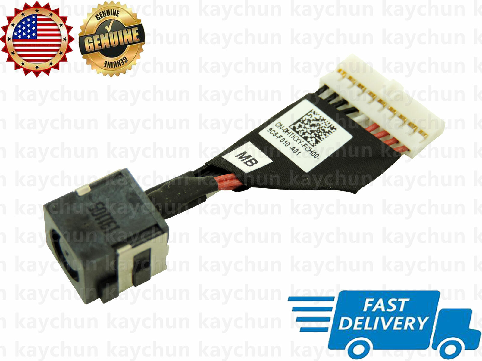 Original For Dell G7 17 7790 DC Power Jack Cable Harness Charging Port Connector