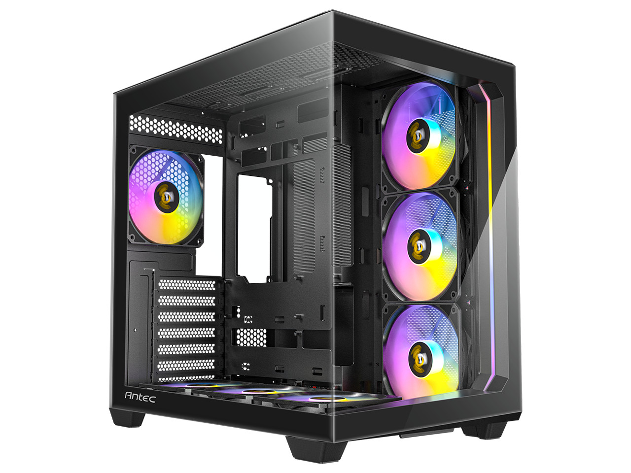 Antec C5 ARGB, 7 x 120mm ARGB PWM Fans Included, Up to 10 Fans Simultaneously, T