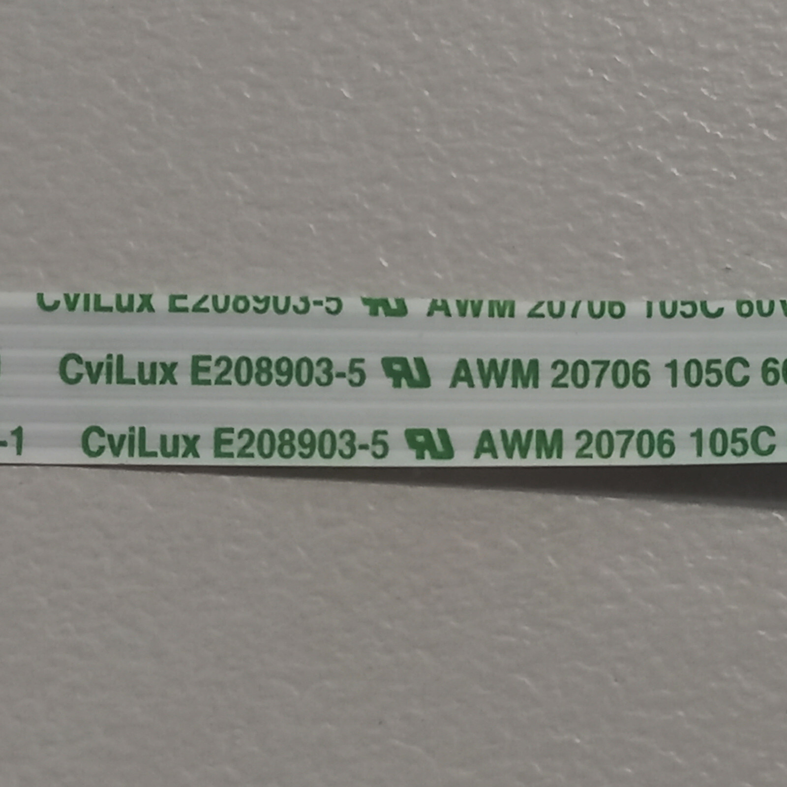 Genuine AWM 20706 6-Pin 115mm x 7mm Flat Ribbon Cable 60V 105C VW-1 E208903-5