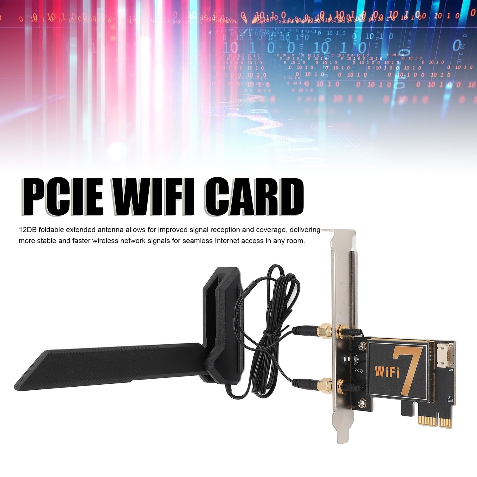 BE200NGW 8774Mbps PCIE WiFi Card Three Band Wireless Network Card With 12DB ETEQ
