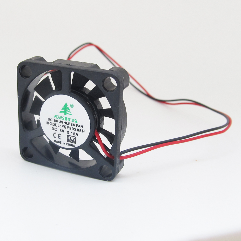 1pc Brushless DC Cooling Fan 30x30x6mm 3006 11blade 5V 0.15A 2pin Connector