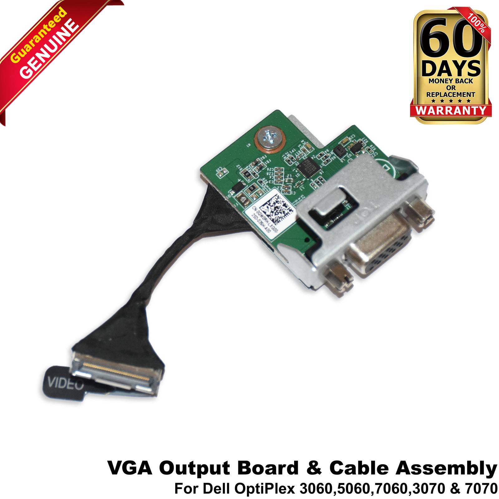 Dell OptiPlex 3060 5060 7060 SFF VGA Output Daughter Board With Cable GW0RH