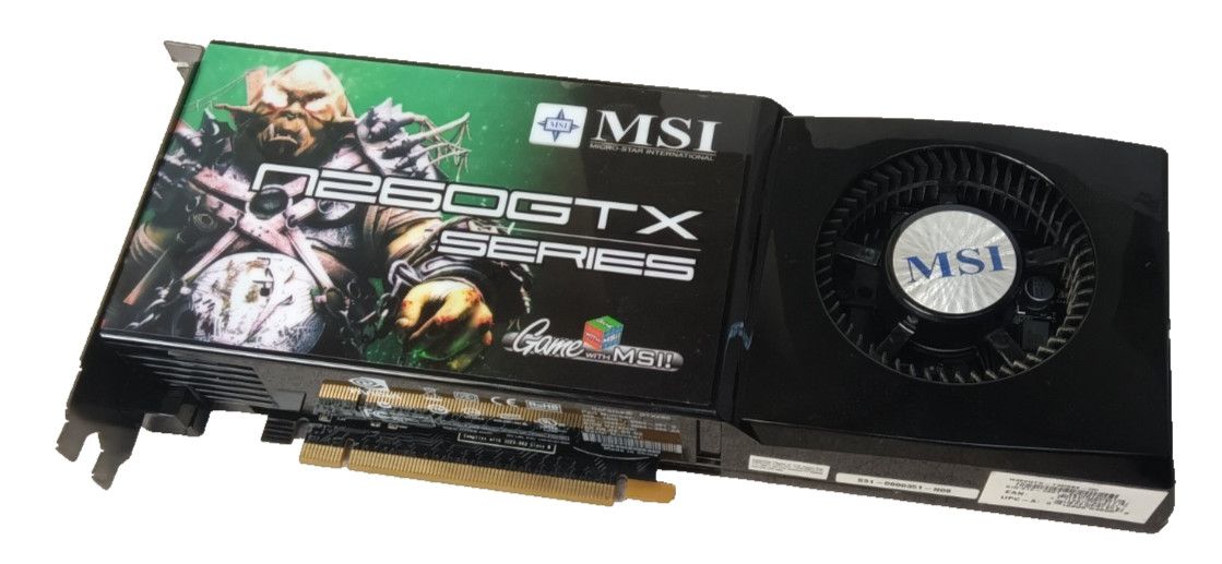 MSI N260GTX geforce gtx 250 896mb Gaming Video Graphics Card