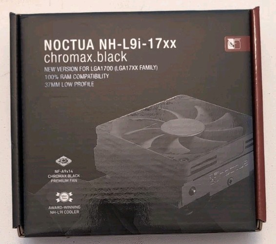 Noctua NH-L9i-17xx 9xmm chromax.black CPU Fan with Heatsink New Open Box