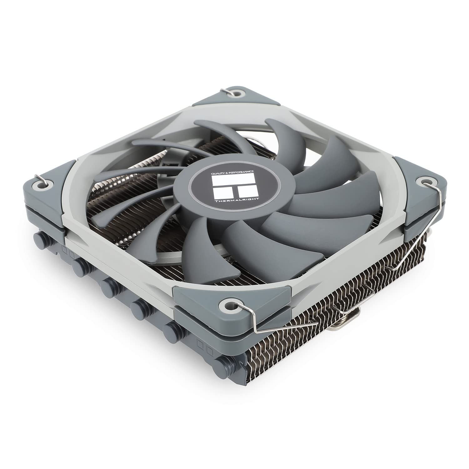 AXP120-X67 Low Profile CPU Air Cooler with Quite 120mm TL-C12015 PWM Fan, 6 H…
