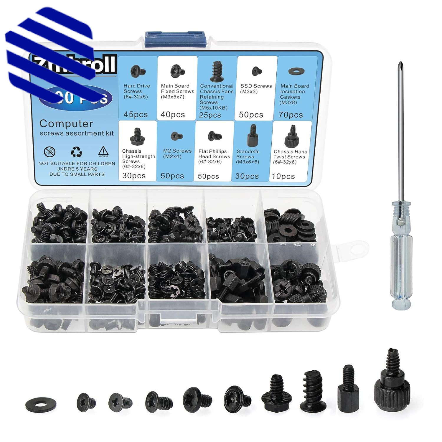 Computer Screws Standoffs Kit SSD Screw for Universal Motherboard PC 400Pcs NEW