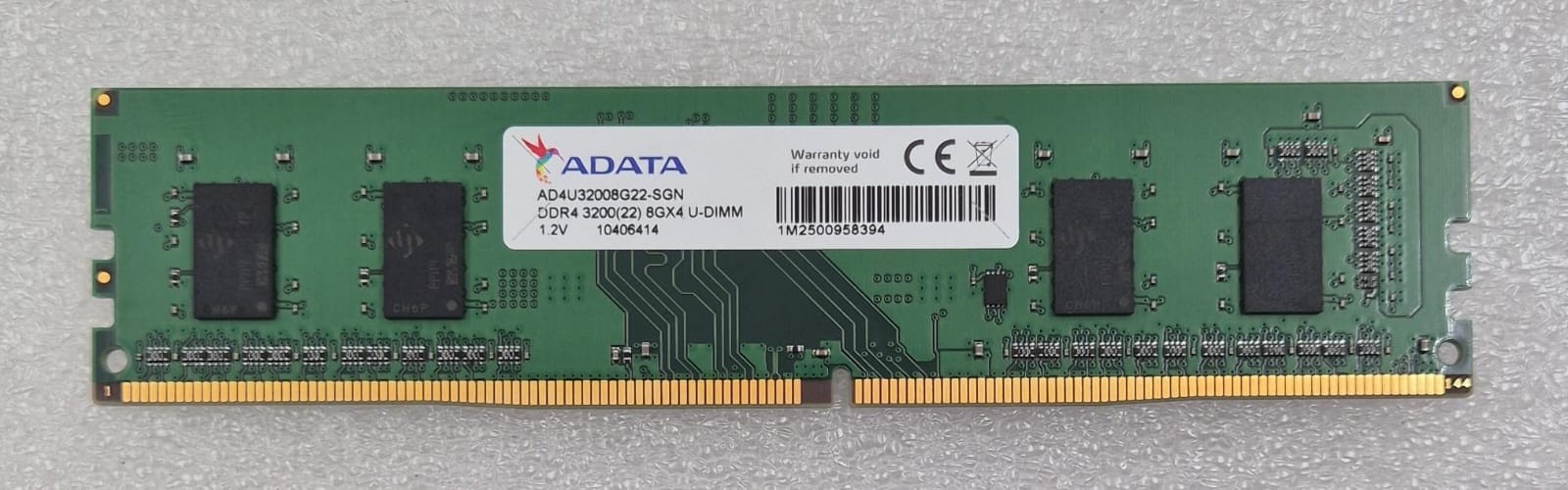 ADATA AD4U32008G22-SGN 8GB DDR4 3200(22) 8GX4 U-DIMM Memory RAM