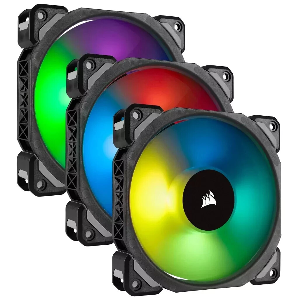 Corsair ML120 PRO 120mm Premium Magnetic Levitation RGB LED PWM Fan 3 Pack