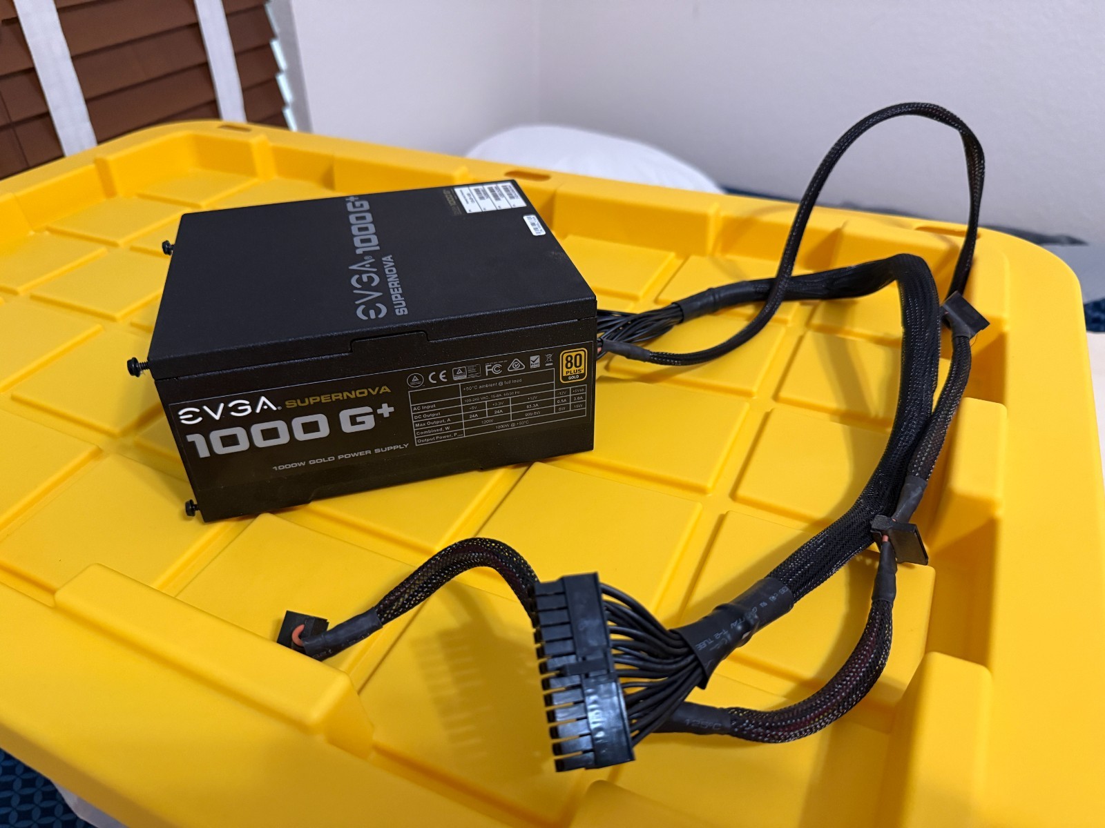EVGA superNOVA 1000 G+ 80 plus gold power supply, Fully Modular