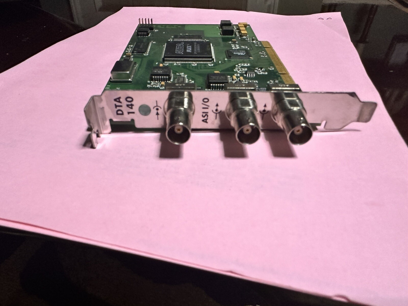 DekTec DTA-140 Rev 3 DVB / ASI-C stream input and output card PCI
