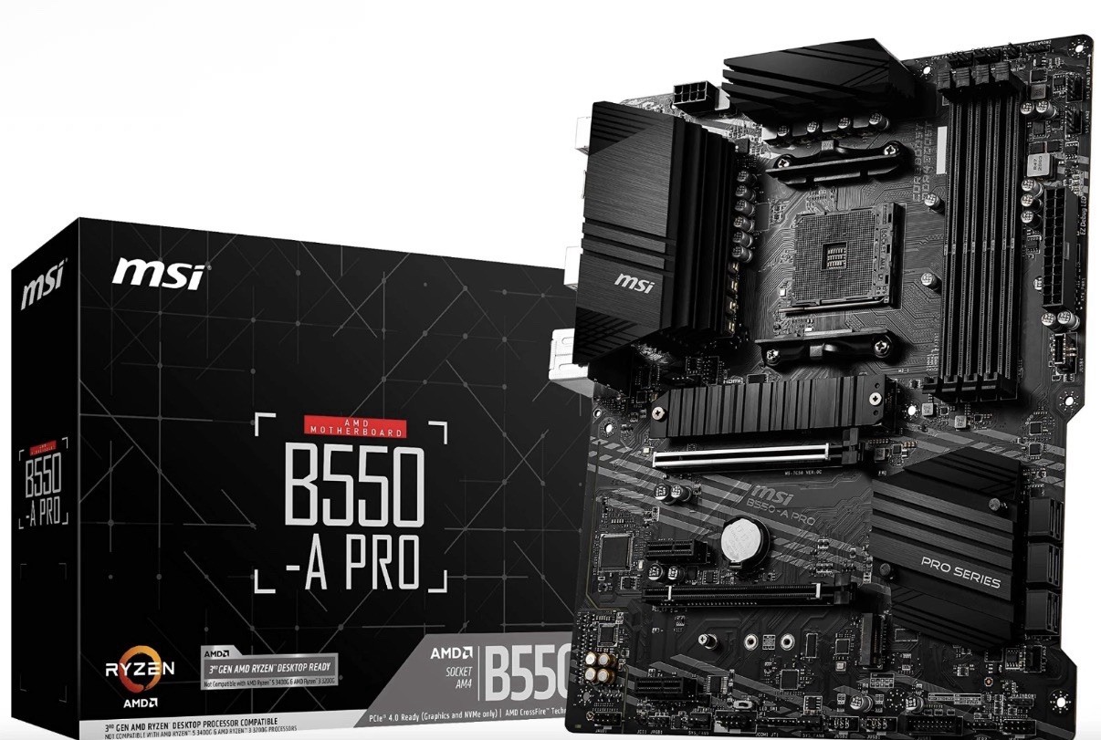 MSI B550-A PRO Motherboard ATX [AMD B550 Chipset] MB5032-New