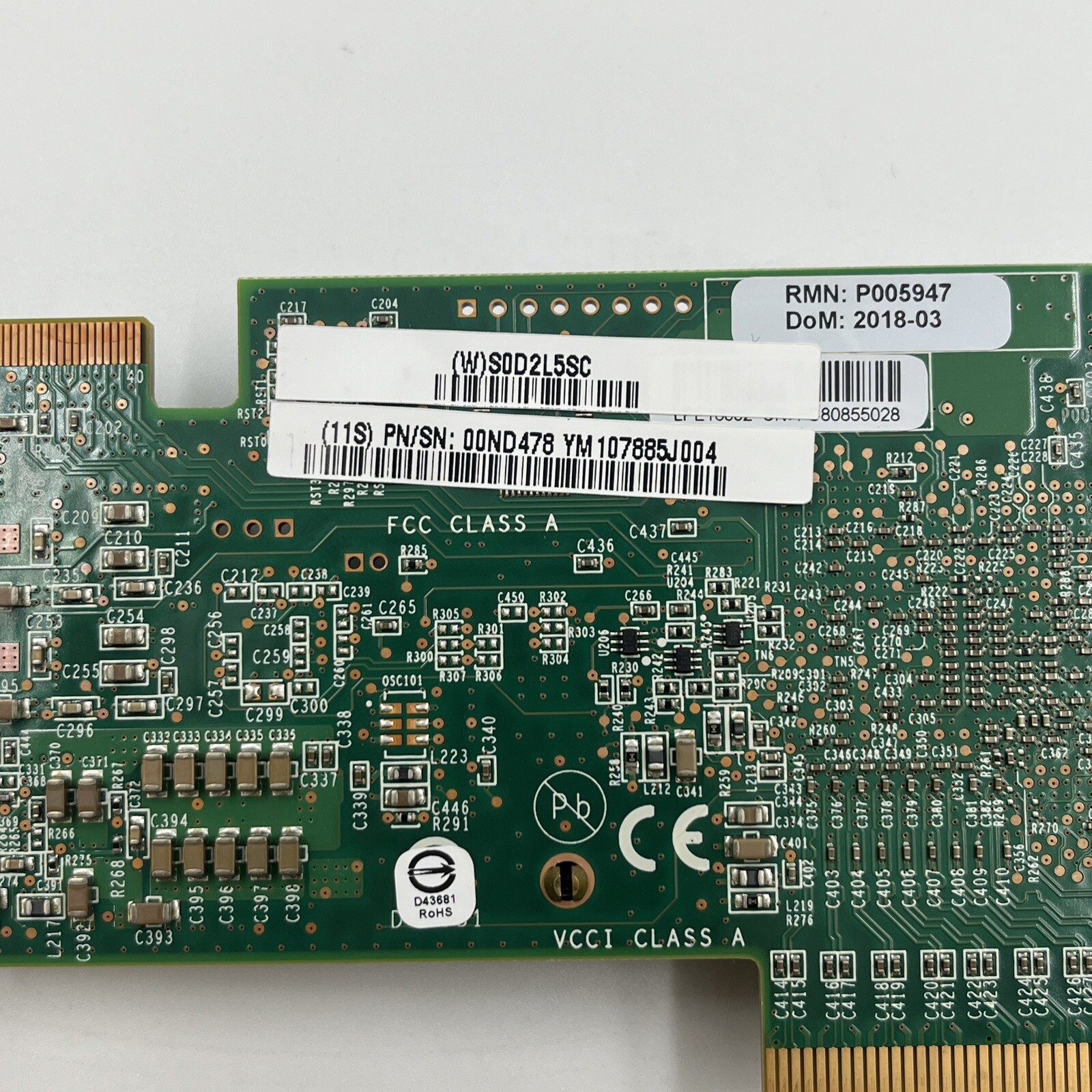 IBM Emulex 00E3496 Dual Port 16Gb Fibre Channel Network Adapter 00ND478