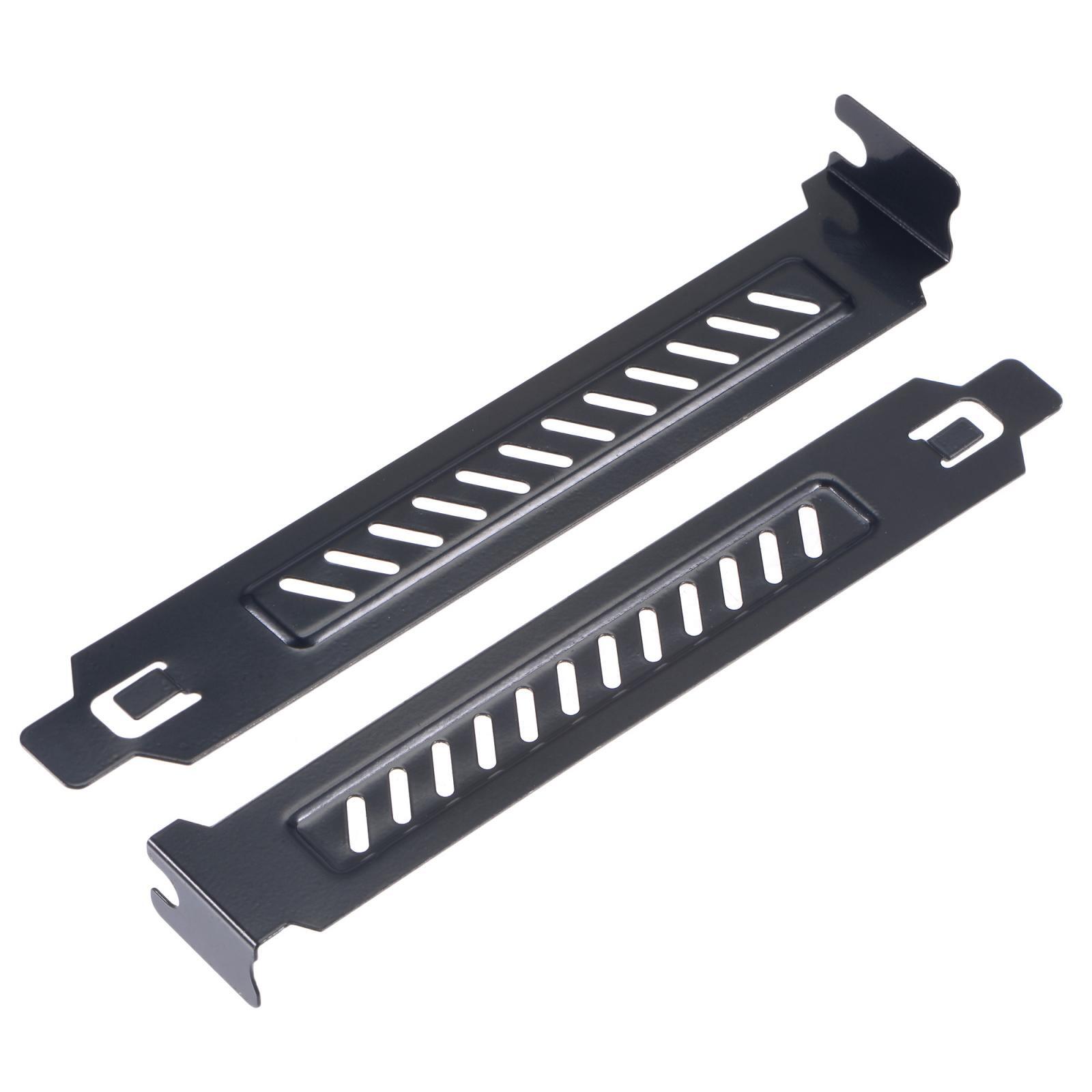 PCI Slot Covers with Screws for PC Case Airflow and Dustproof Black 10pcs