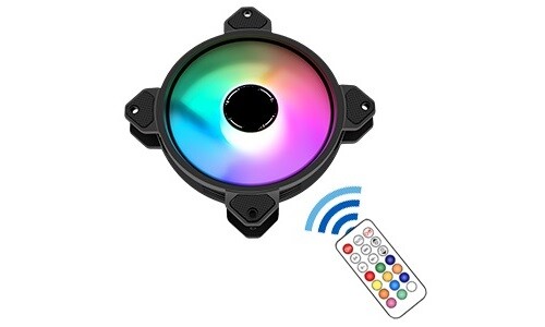 FAN KIT 5-Pack – 120mm Addressable RGB LED Case Cooling Fans with RGB Conroller