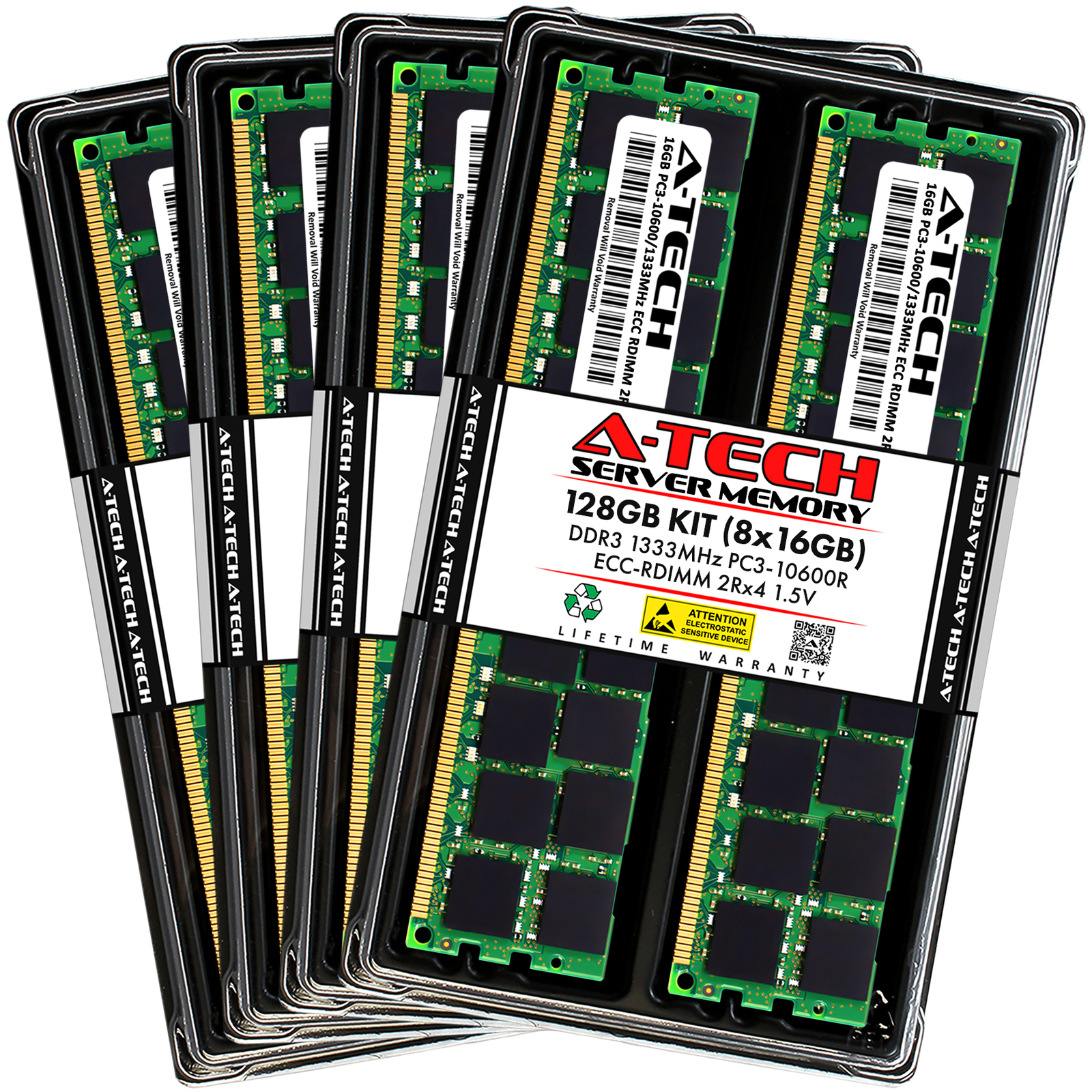 128GB 8x 16GB PC3-10600R RDIMM Intel P4308IP4LHJCL W2600CR2 W2600CR2L Memory RAM