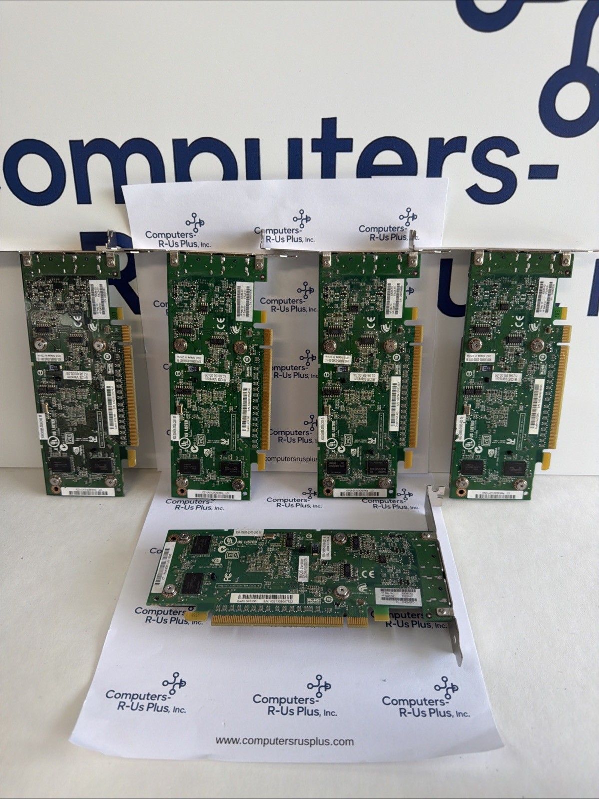 5 HP NVIDIA Quadro NVS 295 256 MB GDDR3 SDRAM PCI Express x16 Qty 5 Tested
