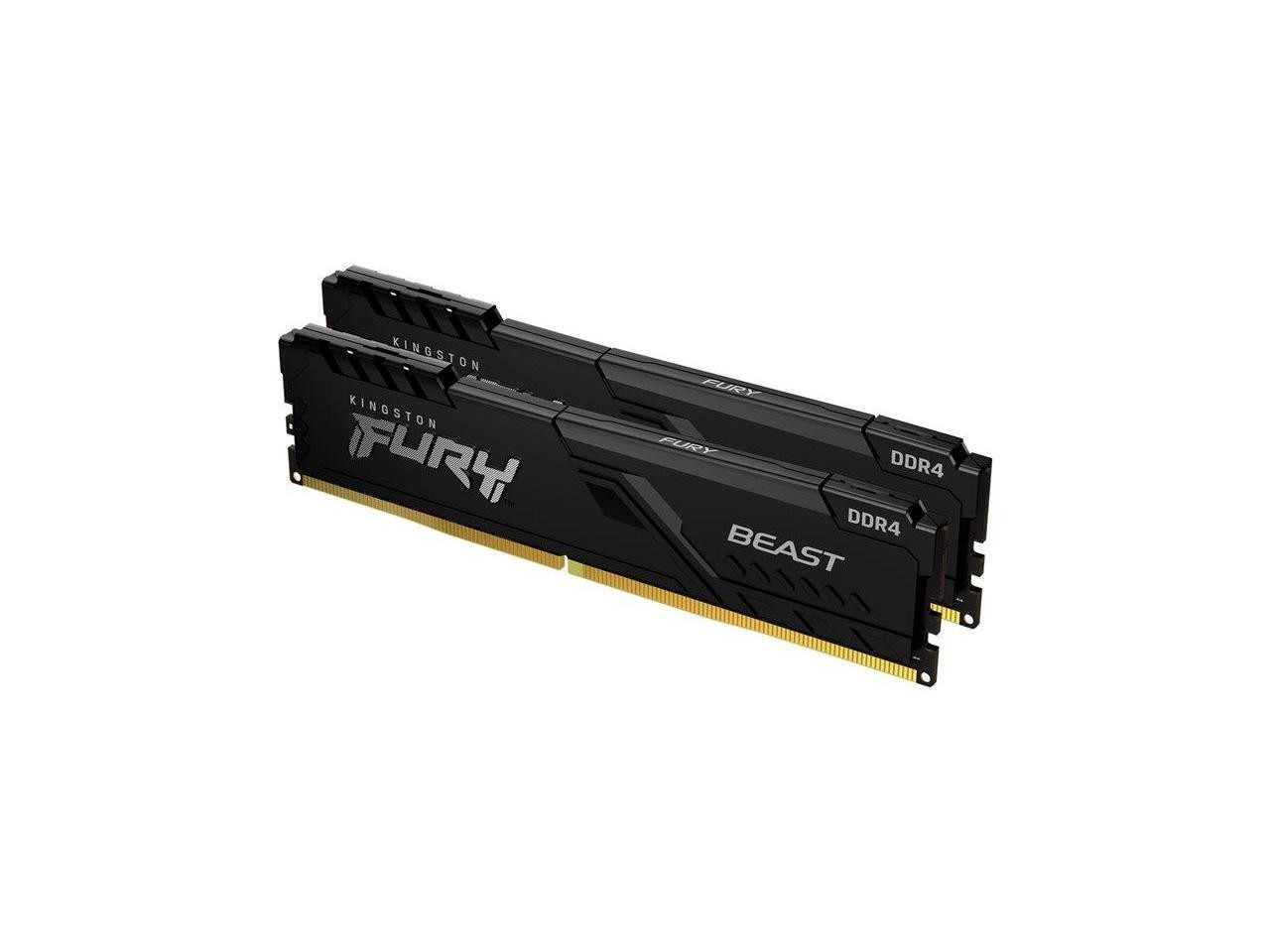 Kingston FURY Beast 16GB (2 x 8GB) 288-Pin PC RAM DDR4 3200 (PC4 25600) Memory