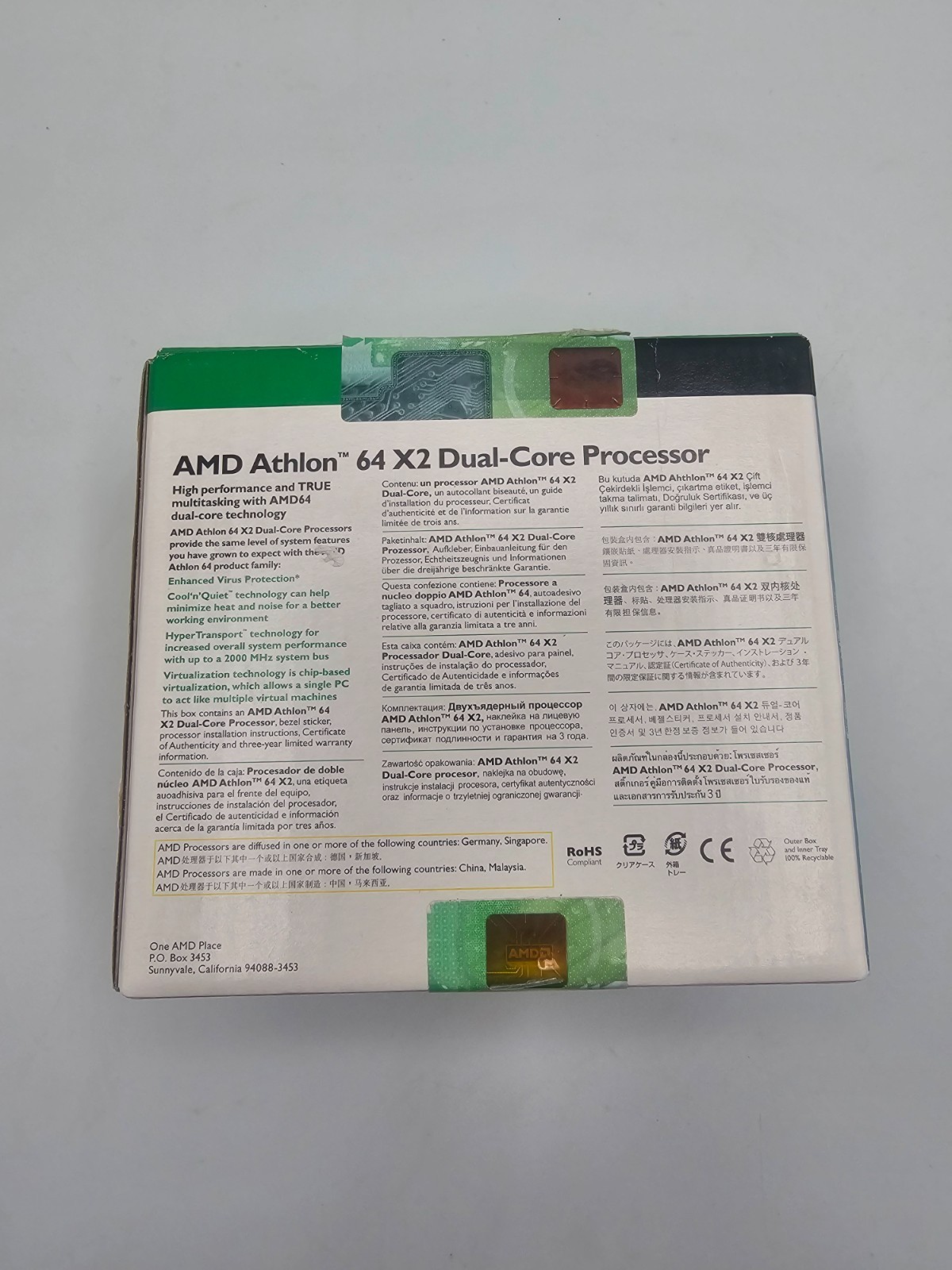 AMD Athlon 64 X2 3800+ 2GHz Dual-Core Processor w/Cooler Open Box