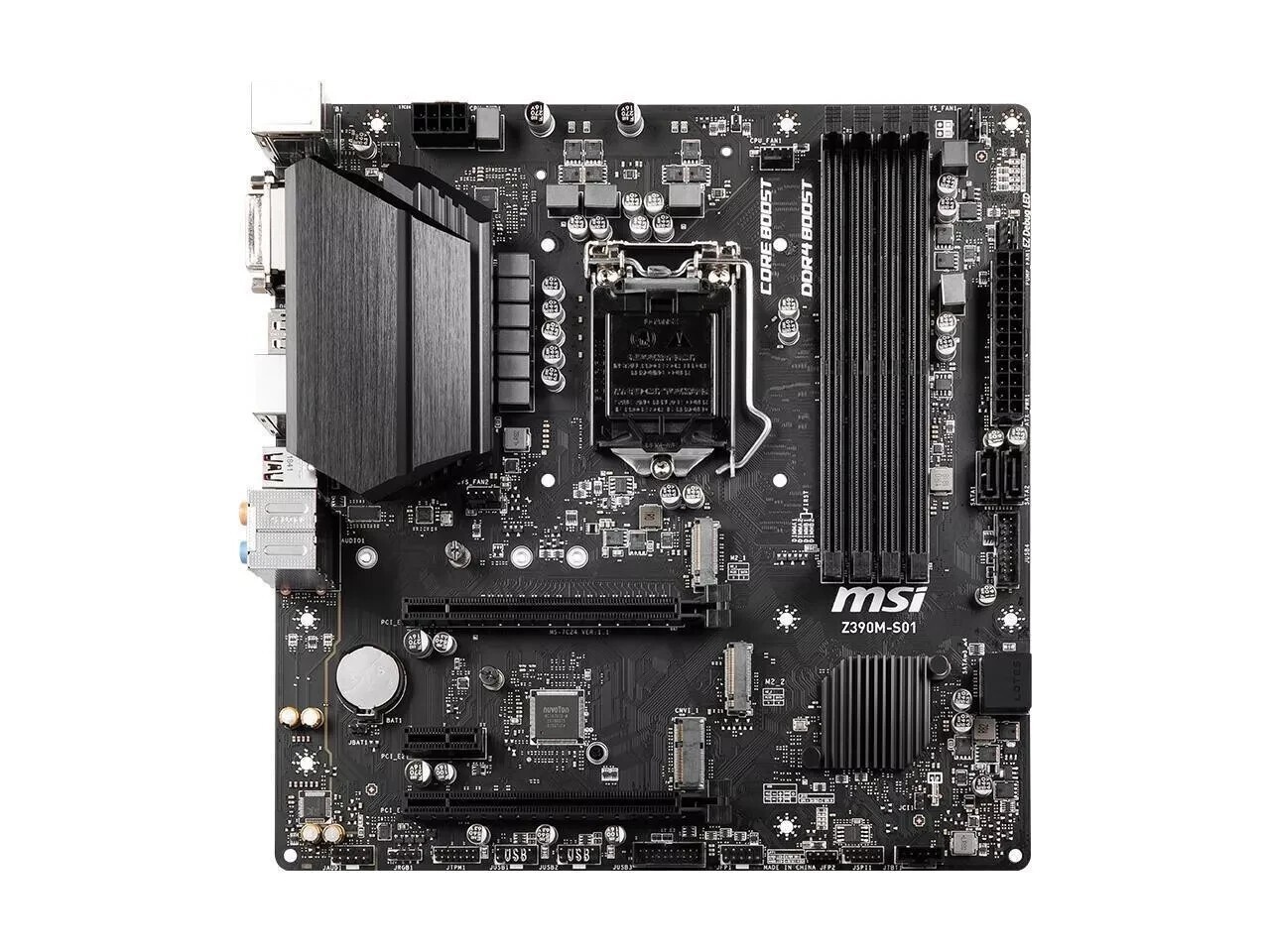 MSI Z390M-S01 LGA1151 (Intel 8th and 9th Gen) DDR4 Micro-ATX Motherboard