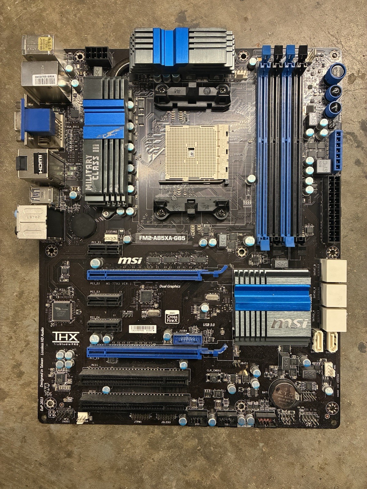 MSI FM2-A85XA-G65, Socket FM2, AMD Motherboard