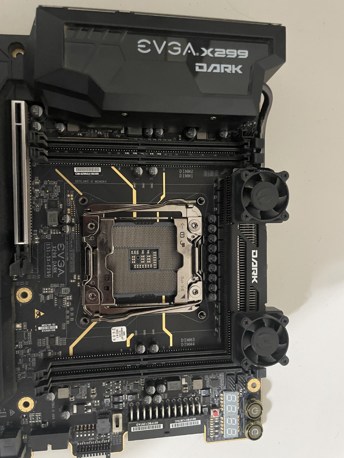 EVGA X299 Dark Motherboard ATX LGA 2066 Socket Intel X299 Chipset DDR4