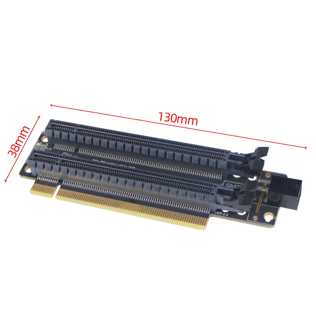 PCIe4.0 x16 1-to-2 expansion/gen3GEN4/ X8X8 with clock split IC