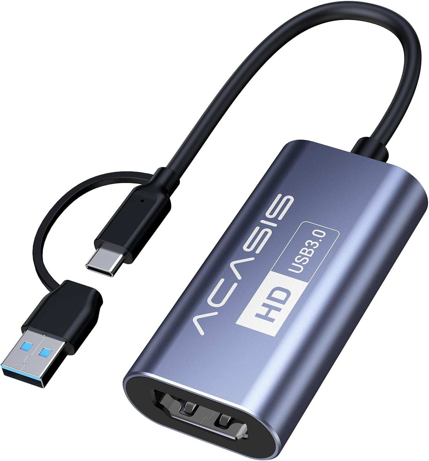Acasis 4K 30Hz Video Capture Card 1080P 60FPS HDMI to USB Converter for PC Mac