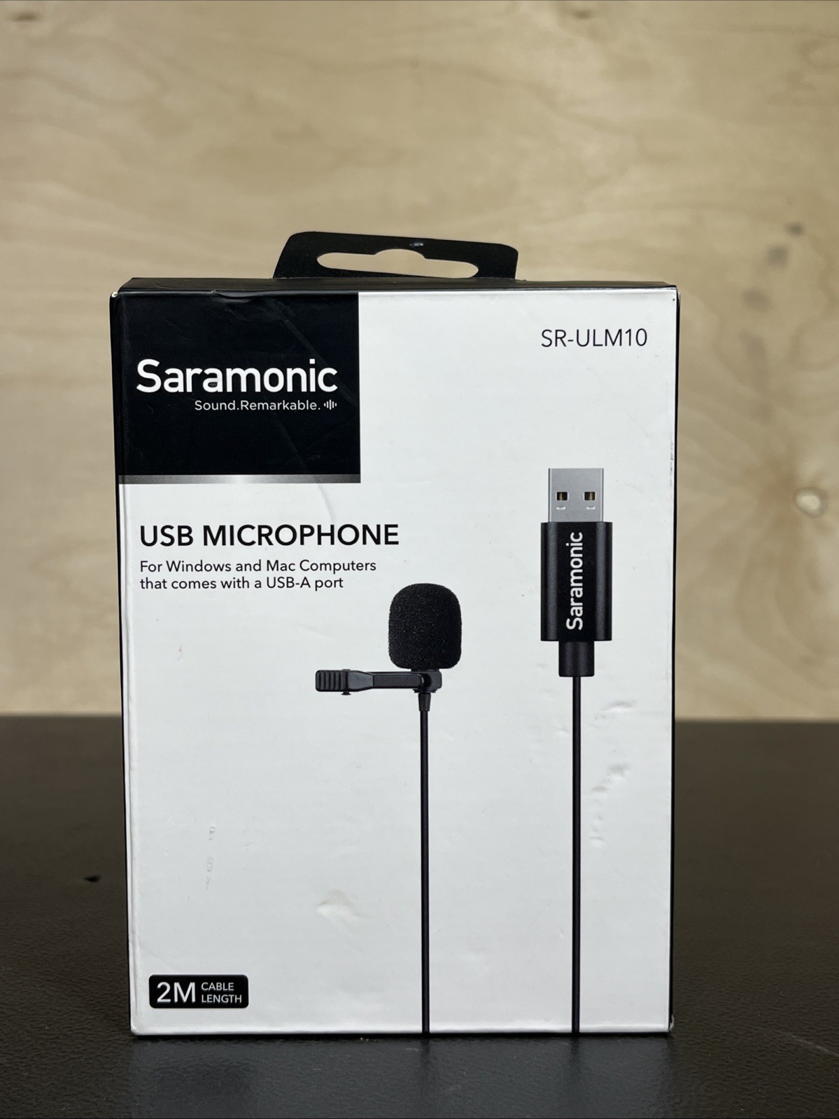 Saramonic SR-ULM10 Ultracompact Clip-On Lav Mic with 6.5′ USB-A Connector Cable