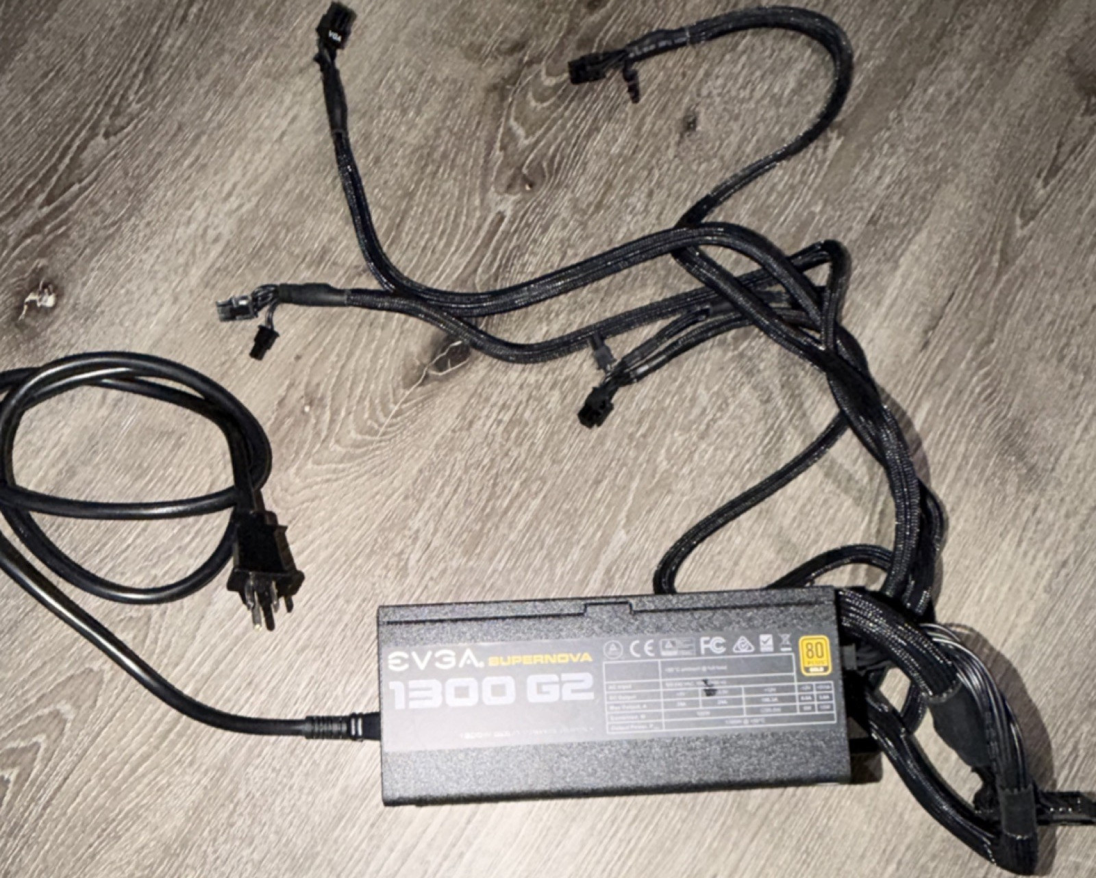 EVGA SuperNOVA 1300 G2 Modular ATX Power Supply 1300W 24 Pin 8 Pin PCIe 1 Fan