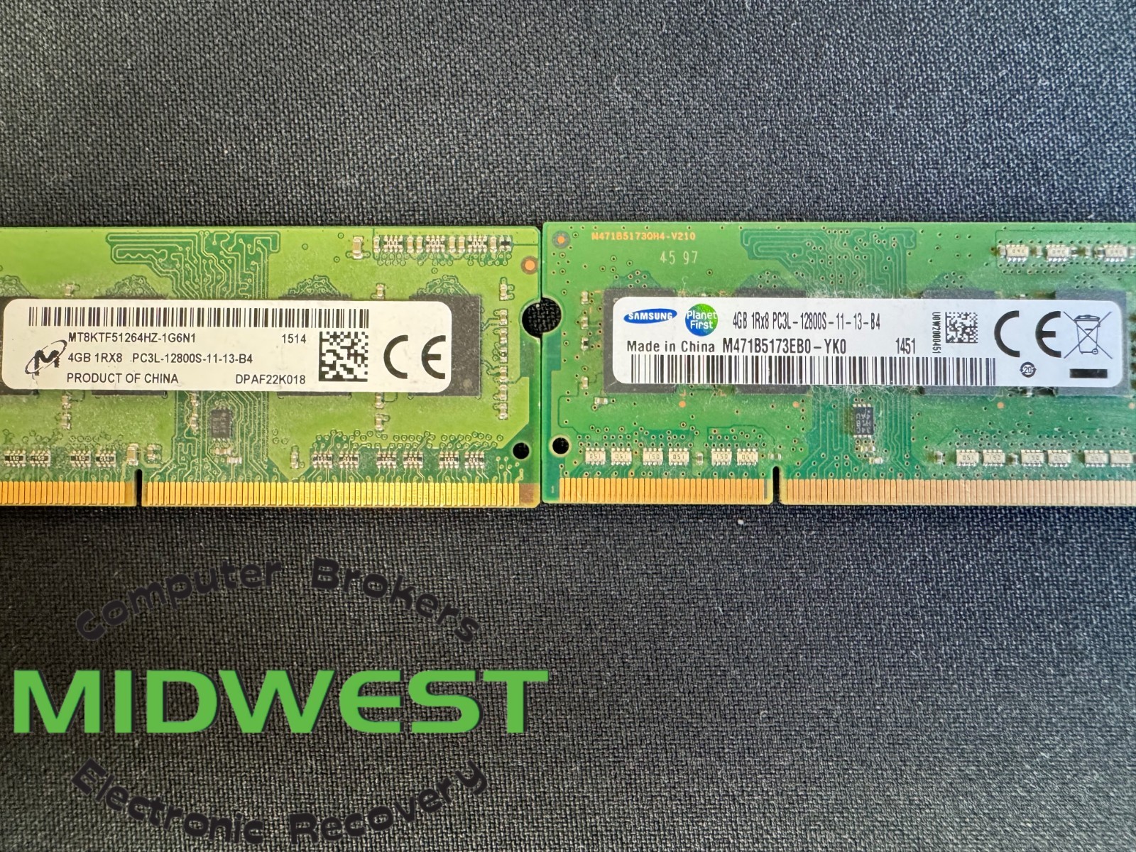 (Lot of 50) Mixed 4GB PC3L-12800S DDR3 1RX8 1600MHz Laptop Memory