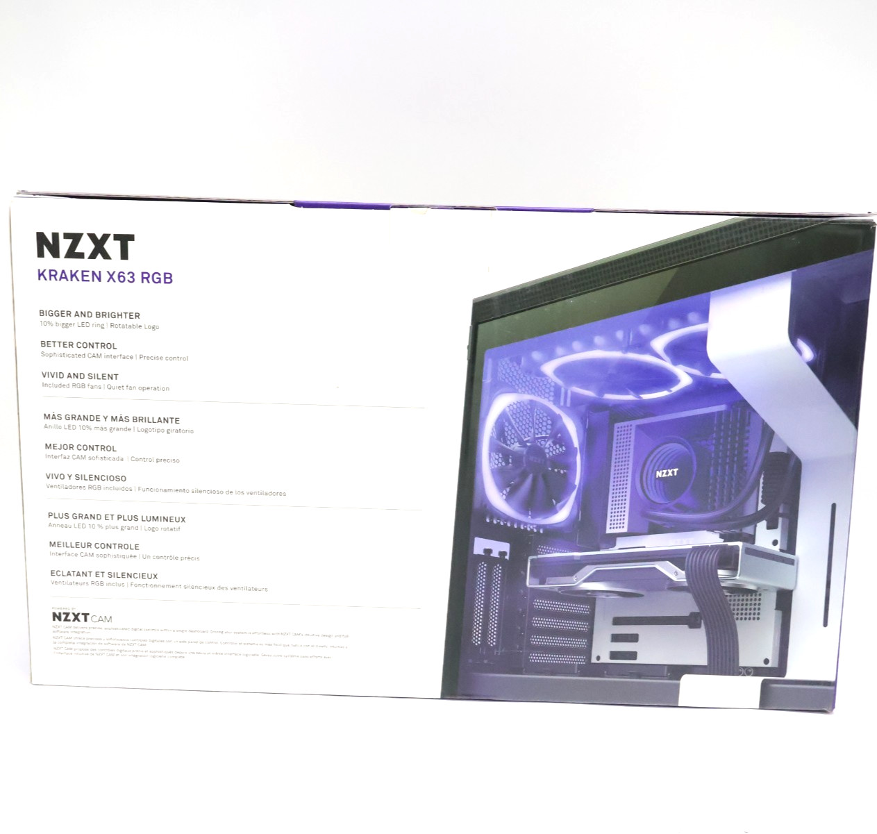 NZXT Kraken X63 RGB 280mm Liquid CPU Cooler RL-KRX63-RW White «User Manual Miss»