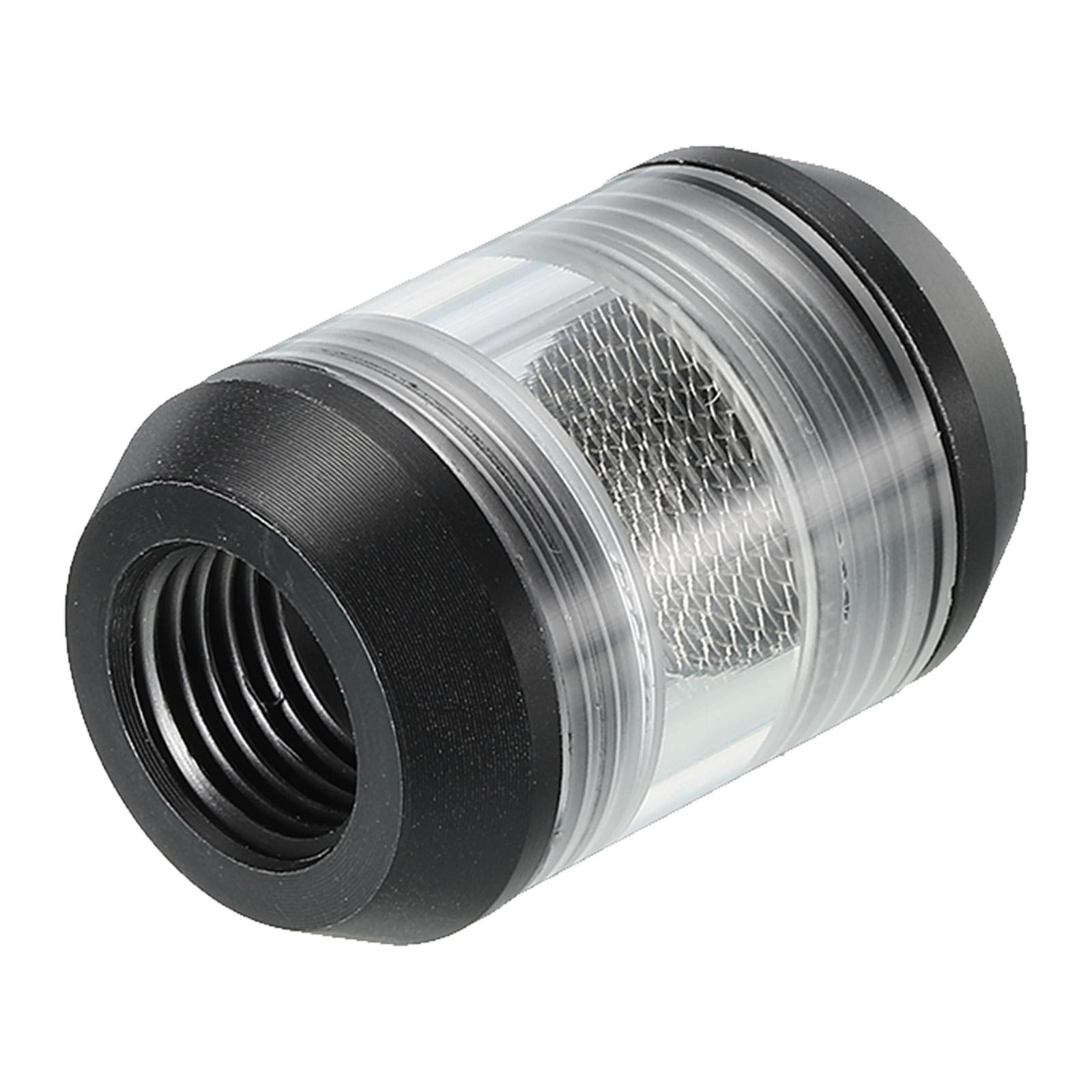 Cylindrical Water Cooling Filter, Fine Screen Funnel Shaped Filter Acrylic G1/4″