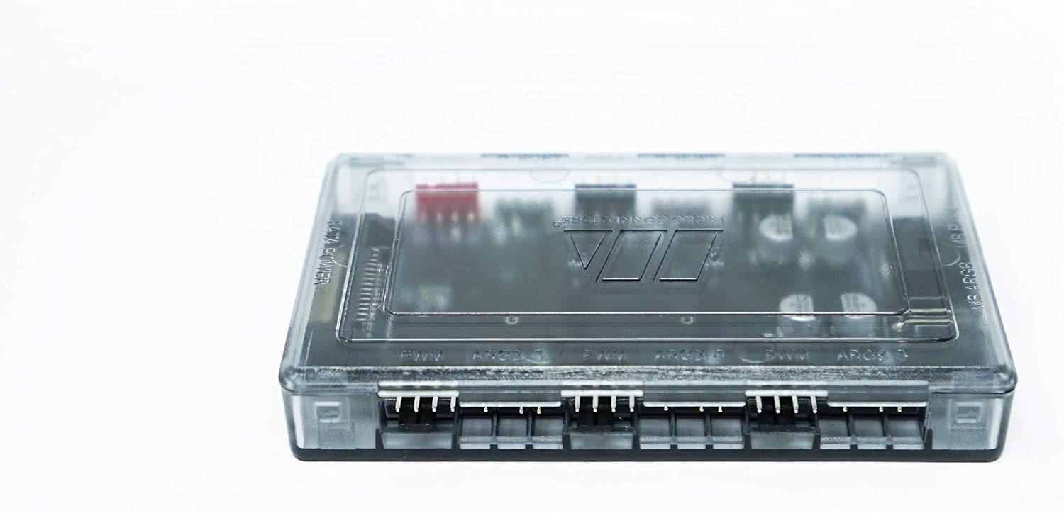 Micro Connectors 12 Port ARGB/PWM Fan and Light Splitter Hub with Magnetic Base