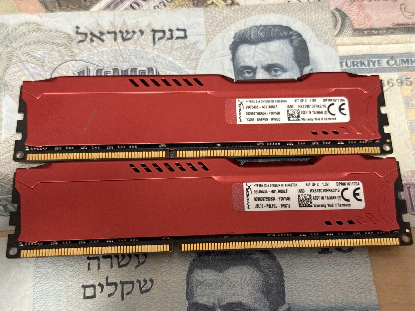 *KIT OF 2* Kingston HyperX Fury DDR3-1866 2x8GB HX318C10FRK2/16
