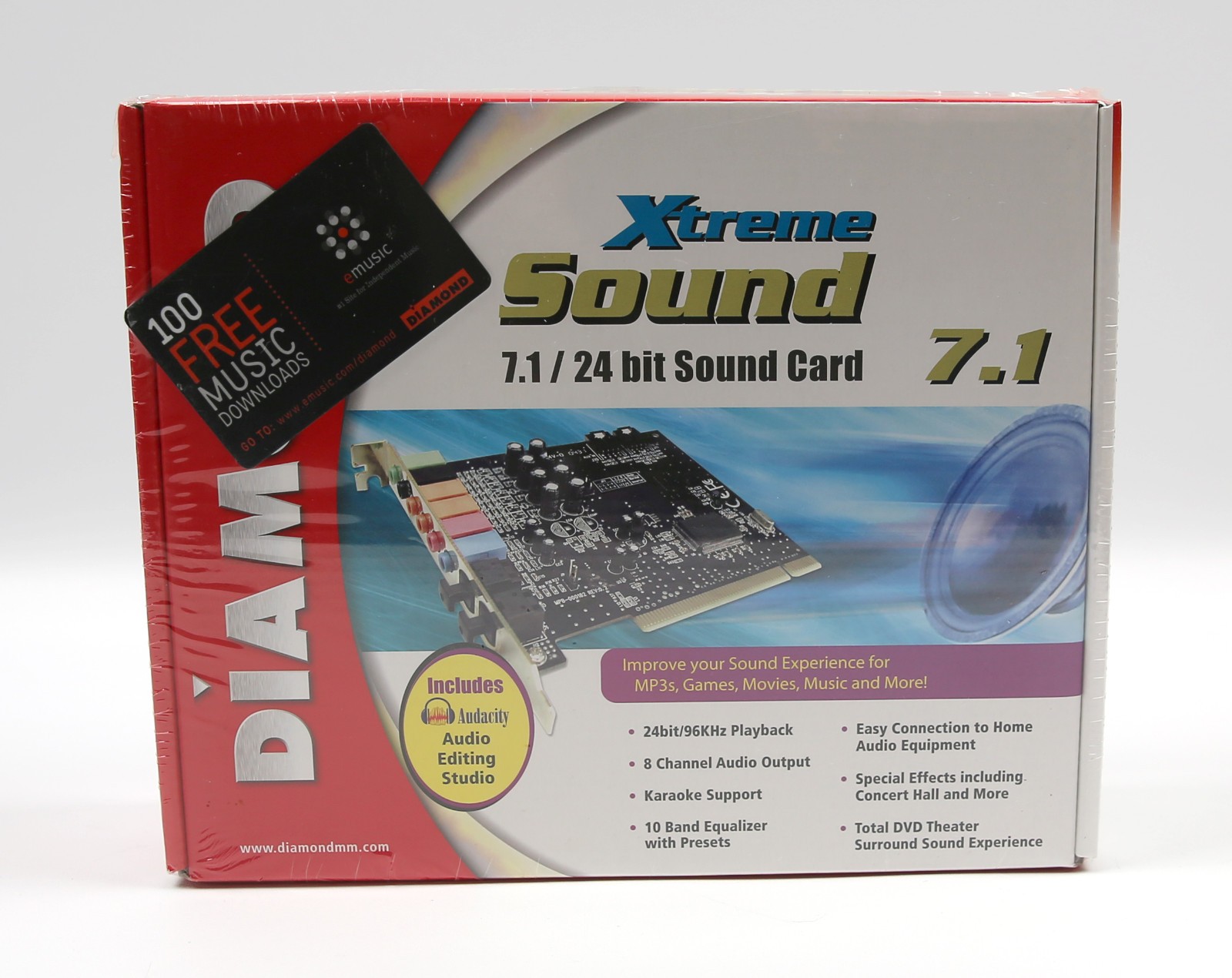DIAMOND Sound Card Xtreme Sound 7.1 24 Bit NEW