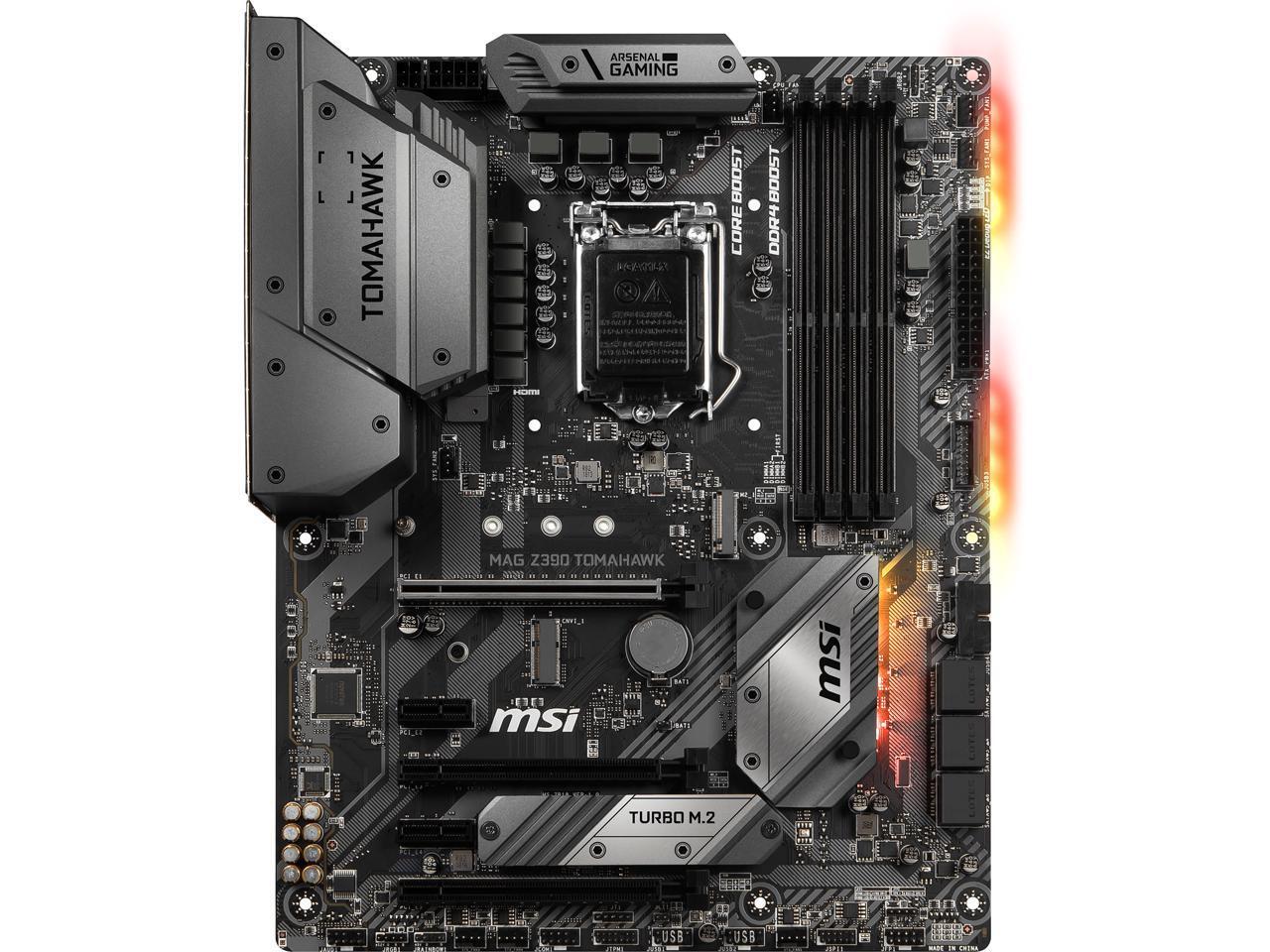 MSI MAG Z390 TOMAHAWK LGA 1151 (300 Series) Intel Z390 ATX Intel Motherboard