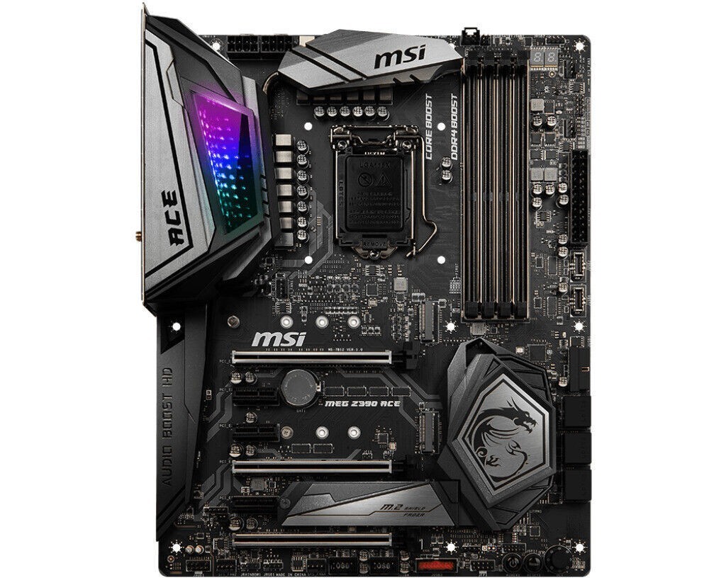 MSI MEG Z390 ACE LGA1151 ATX Gaming Mainboard CROSSFIRE N SLI