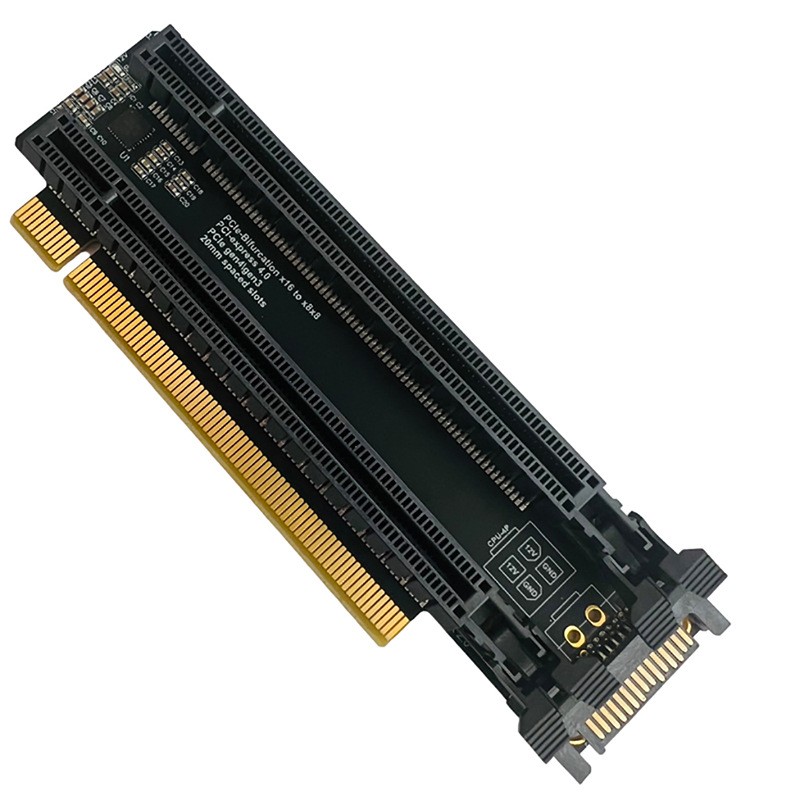 PCIe4.0 x16 1-to-2 expansion/gen3GEN4/ X8X8 with clock split IC