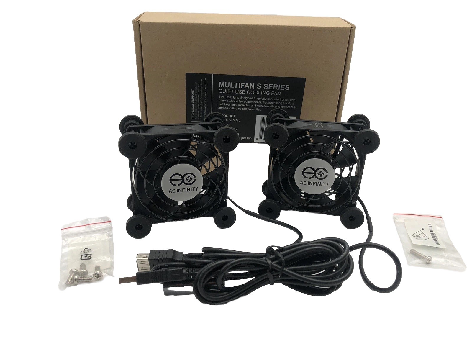 AC Infinity AI-MP80A2 – 120 mm Cooling Fans, Pack Of 2