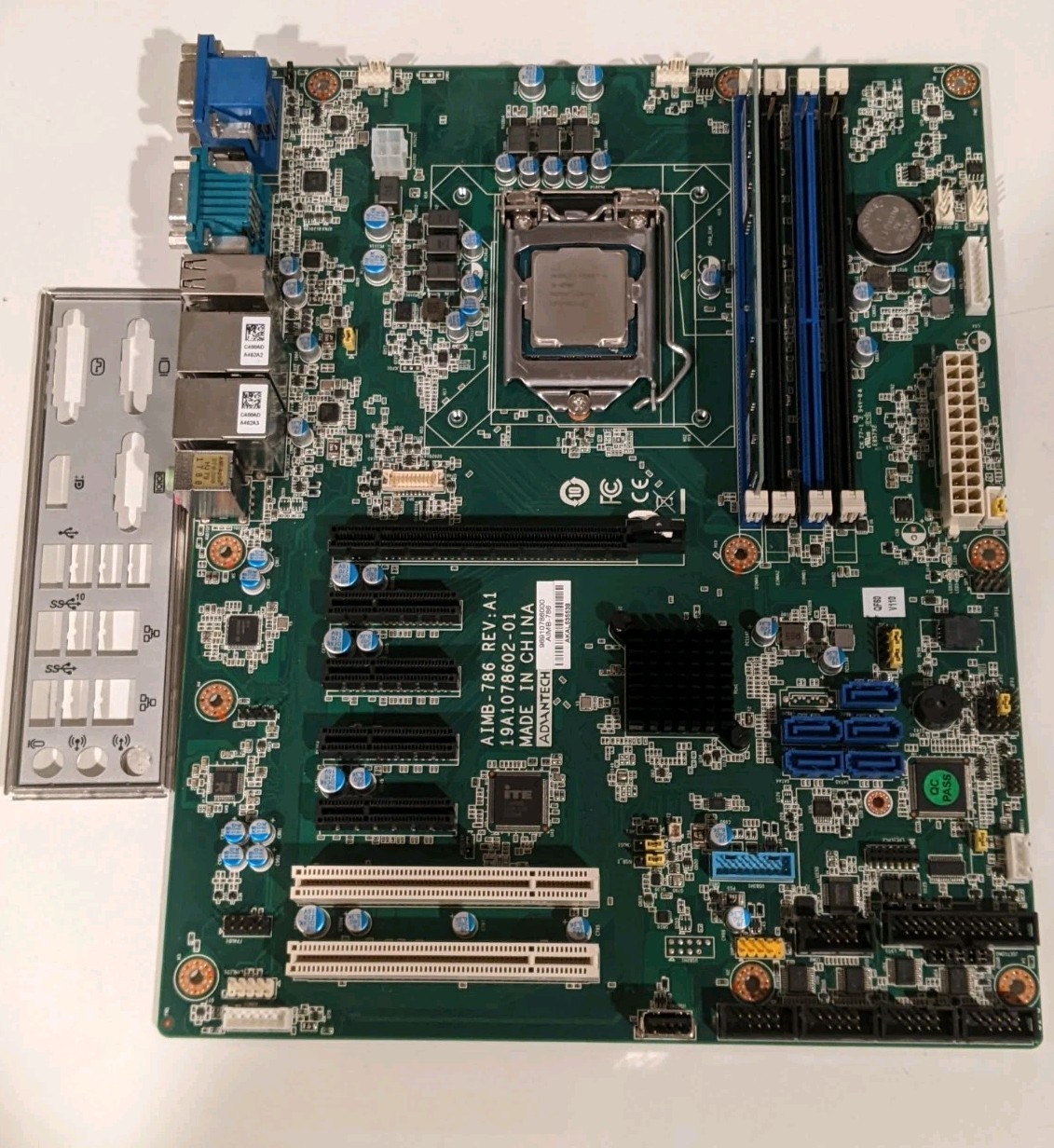 Advantech AIMB-786 REV: A1 ,AIMB-786, w/ Intel i5-8500 3.0Ghz, 1 GB DDR4 RAM