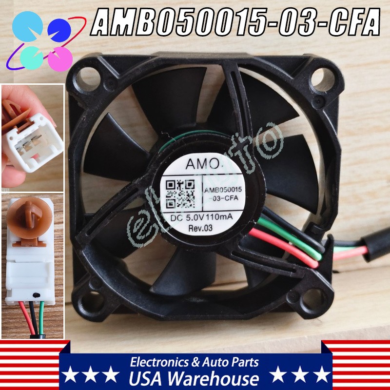 1PCS AMB05001503CFA For AMO AMB050015-03-CFA 5V 5015 3PIN Cooling Fan US STOCK