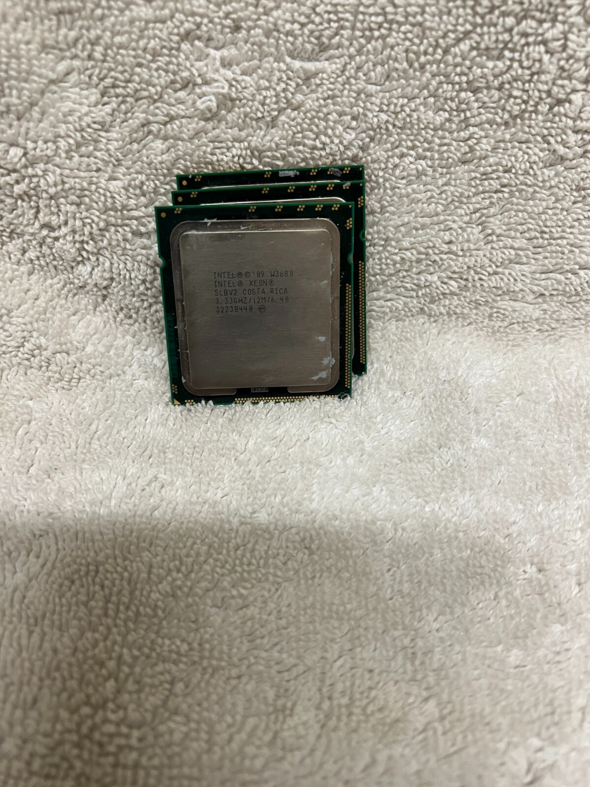 LOT OF 3 INTEL XEON SLBV2 3.33GHZ Six 6-CORE 12M CACHE LGA1366