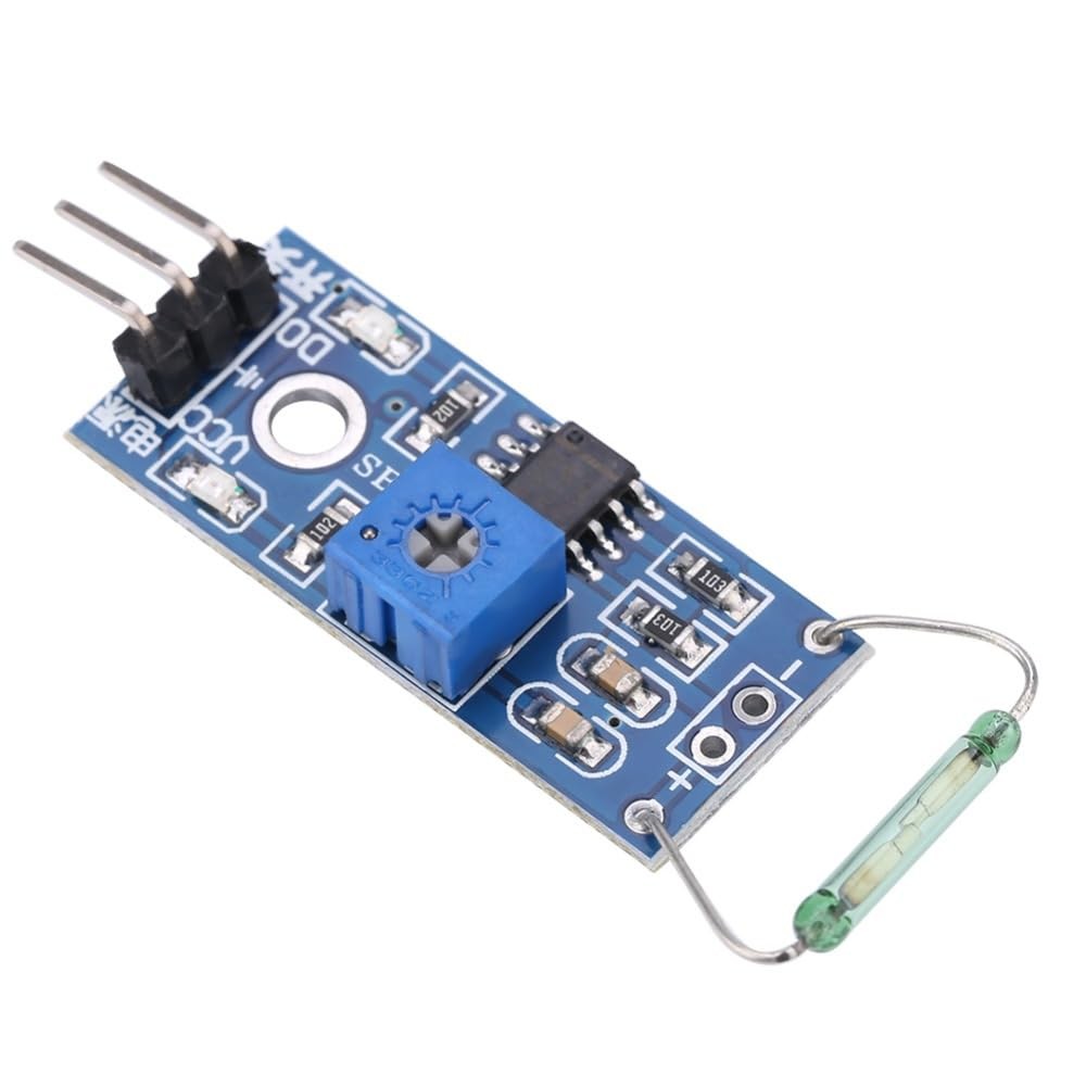 4Pcs Reed Sensor Module – Magnetic Switch Board DIY Kit Normally Open for Ard…