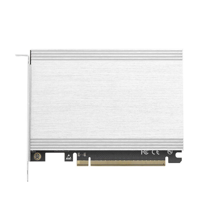 Quad NVMe PCIe Adapter 4 Port M.2 NVMe M KEY SSD to PCIe 4.0 X16 Card Speed NEW
