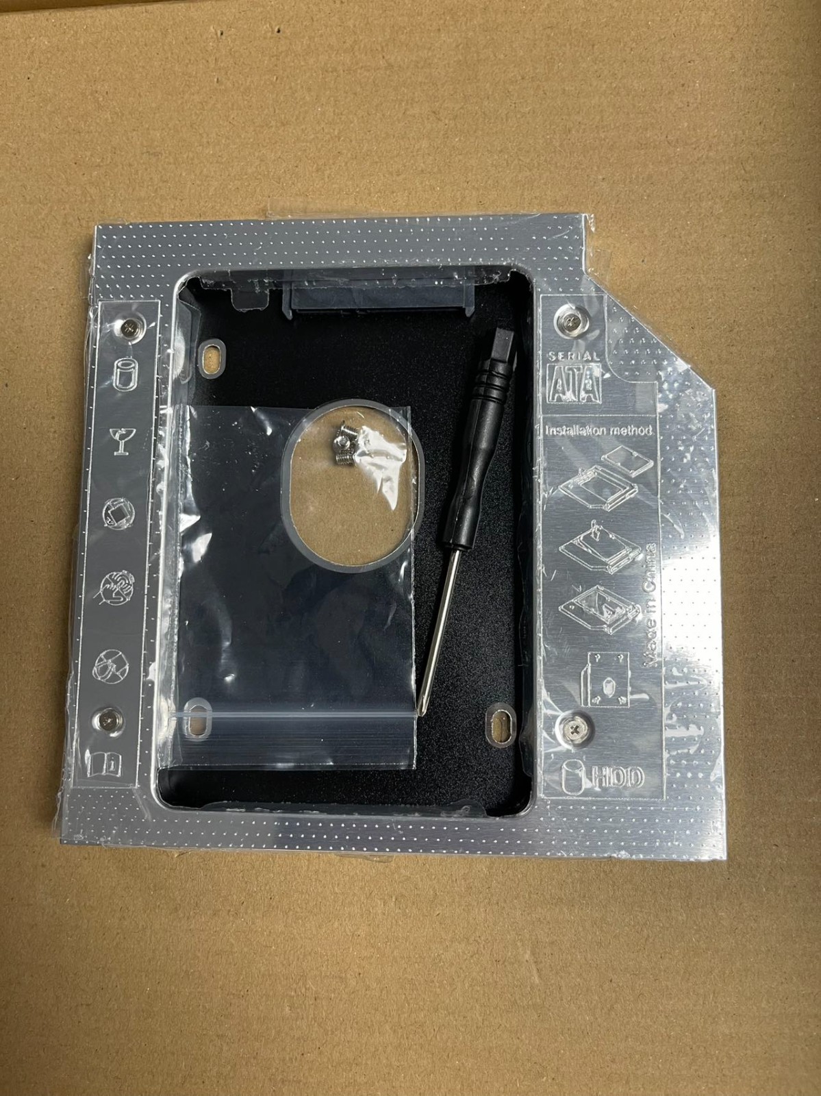 9.5mm Universal For SATA 2nd HDD SSD Hard Drive Caddy CD/DVD-ROM Optical Bay