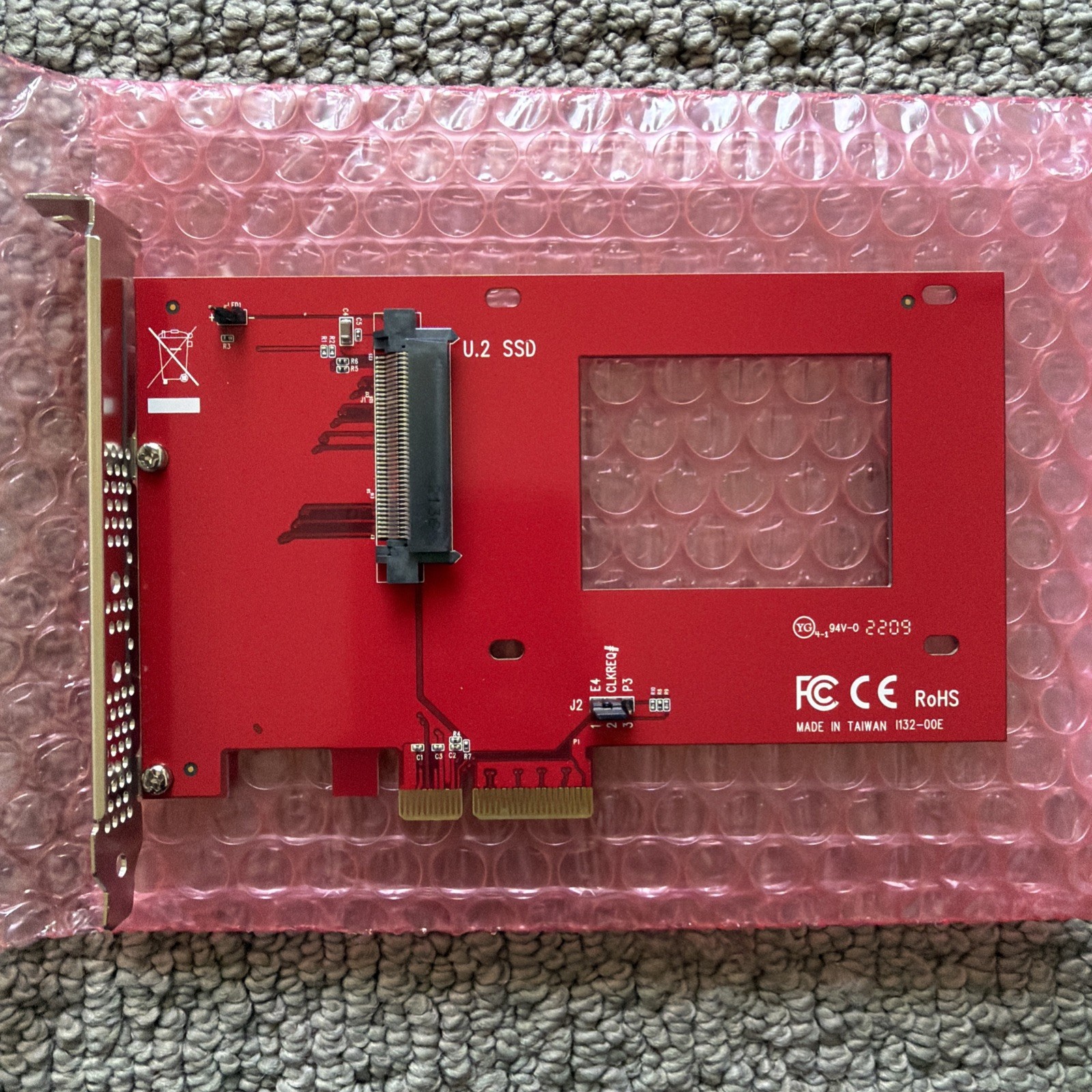 StarTech U.2 Drive to PCI-Express 3.0 x4 Host Adapter for 2.5″ U.2 NVMe SSDs