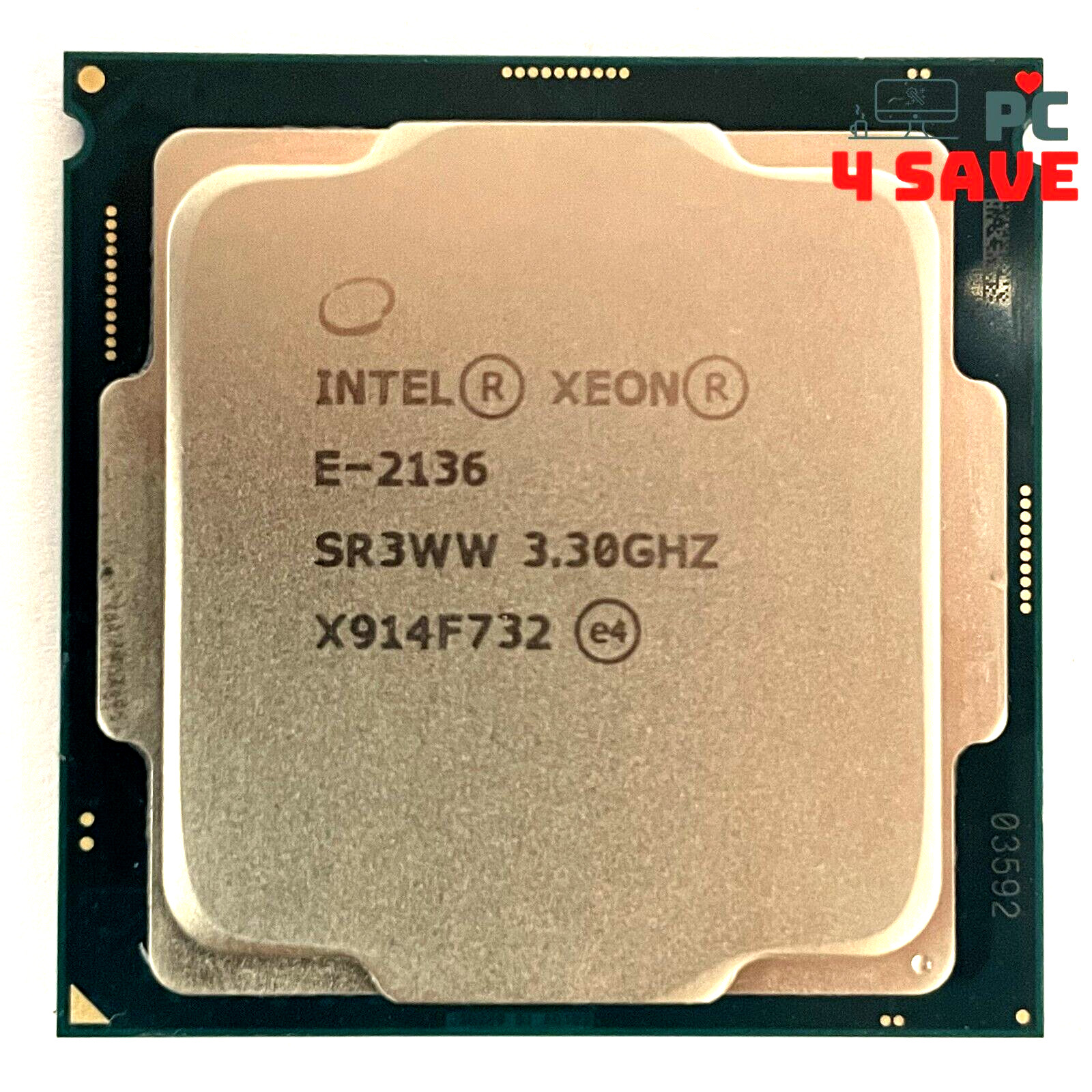 Intel Xeon E-2136 3.30GHz 6-CORE 12MB LGA1151 Server CPU Processor SR3WW 80W