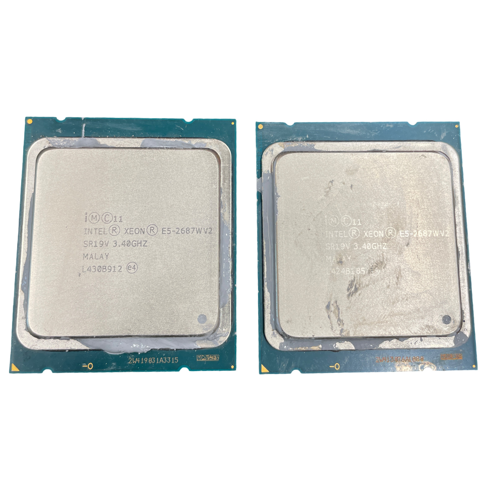 (Lot of 2) Intel XEON E5-2687WV2 SR19V 3.40GHz CPU Processor #21