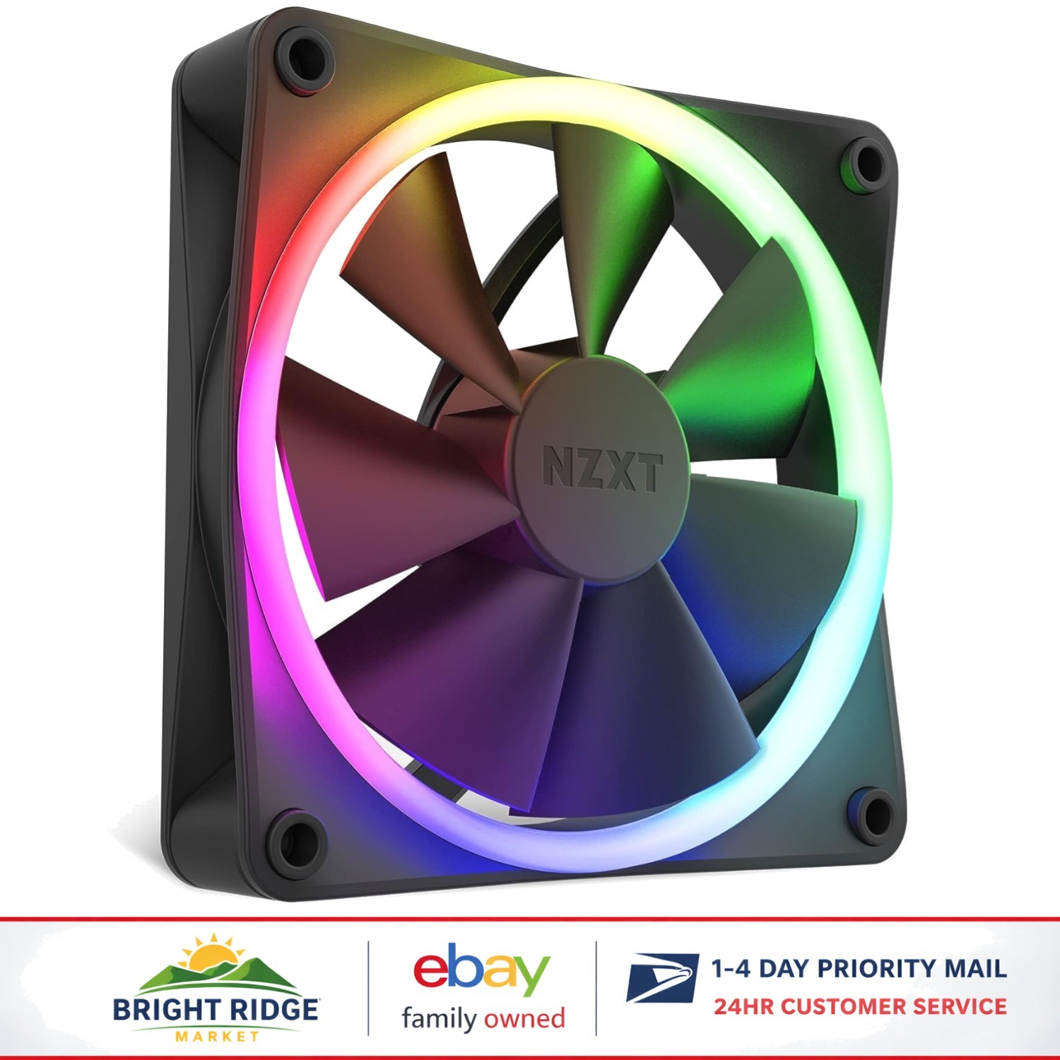 RGB PC Fan with Fluid Dynamic Bearing for Low Noise and High Performance